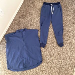 Figs Winning Blue scrub set! Like new, only worn a couple times.